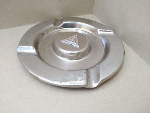 Vintage! ISCOR YSKOR Souvenir - Round Chrome - Ashtray