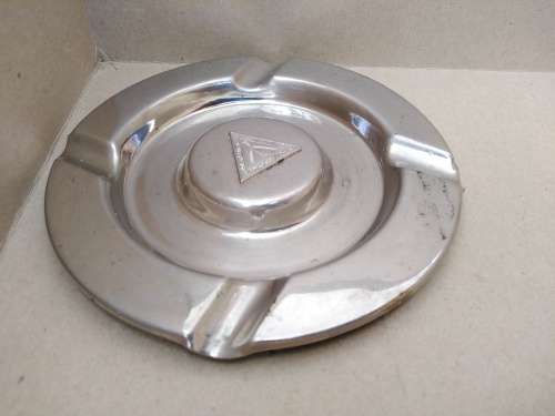 Vintage! ISCOR YSKOR Souvenir - Round Chrome - Ashtray