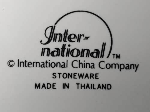 Vintage! Thailand - International China Company - Stoneware - Creamer And Sugar Bowl