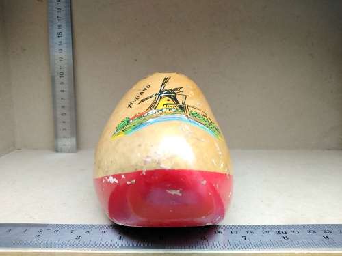 Vintage! Large Dutch Windmill Wooden Clog - Holland