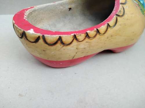 Vintage! Large Dutch Windmill Wooden Clog - Holland