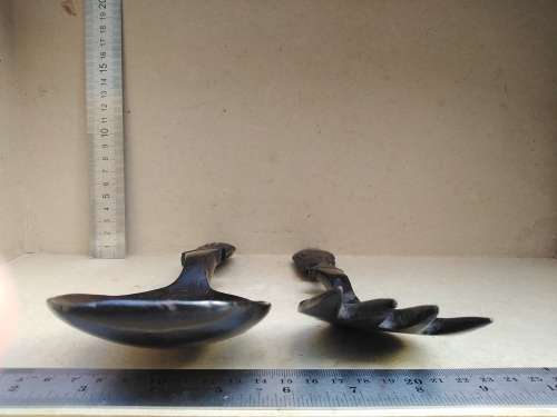 Africana! - Ebony - Set Of Wooden Salad Servers - Fish Handles
