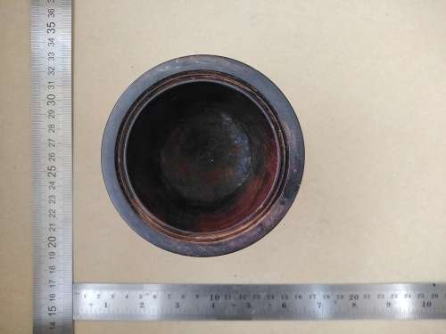 Vintage! Hand Turned Heavy Hardwood - Teak? - Small Mortar (No Pestle)