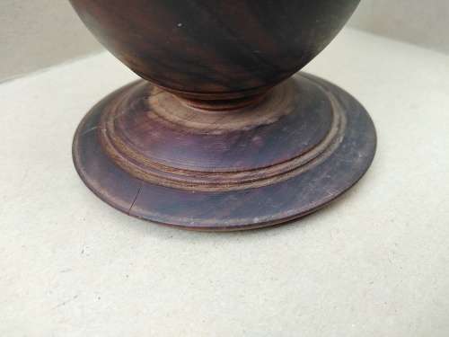 Vintage! Hand Turned Heavy Hardwood - Teak? - Small Mortar (No Pestle)