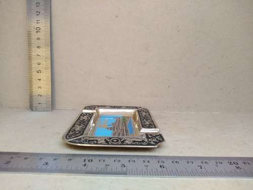 Vintage! Spainish - El Escorial - Enamelled Brass - Ashtray