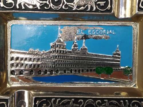Vintage! Spainish - El Escorial - Enamelled Brass - Ashtray