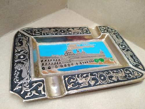 Vintage! Spainish - El Escorial - Enamelled Brass - Ashtray