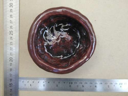 Vintage! Studio Art Pottery - Thick Heavy - Small Pinch Pot Bowl