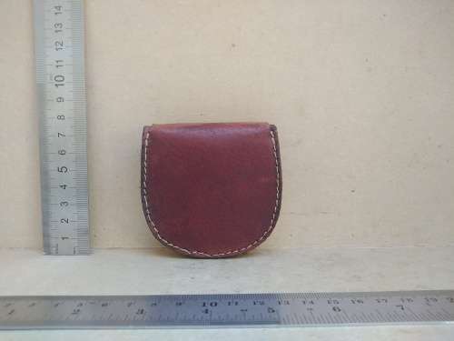 Vintage!  Italy - FURBA - Vera Pelle - Half-Moon Purse With Flap