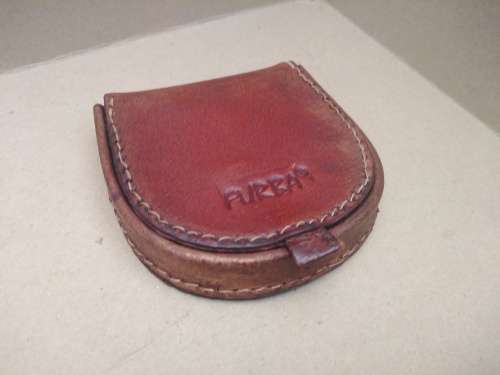 Vintage!  Italy - FURBA - Vera Pelle - Half-Moon Purse With Flap