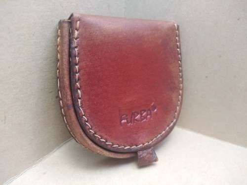 Vintage!  Italy - FURBA - Vera Pelle - Half-Moon Purse With Flap