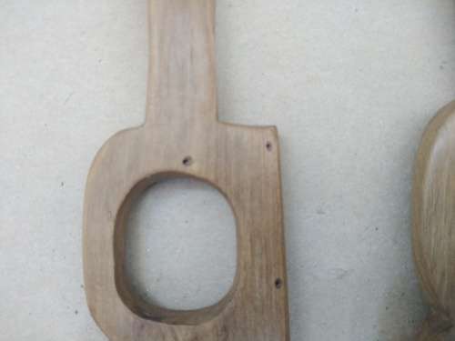 Africana! Elephant - Kenya - Hand Carved - Olive Wood - Large Salad Serving Set