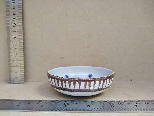 Vintage! The Old Jar (T.O.J.) - Studio Pottery - Hand Painted - Sweet Dish - Signed
