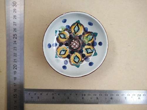 Vintage! The Old Jar (T.O.J.) - Studio Pottery - Hand Painted - Sweet Dish - Signed