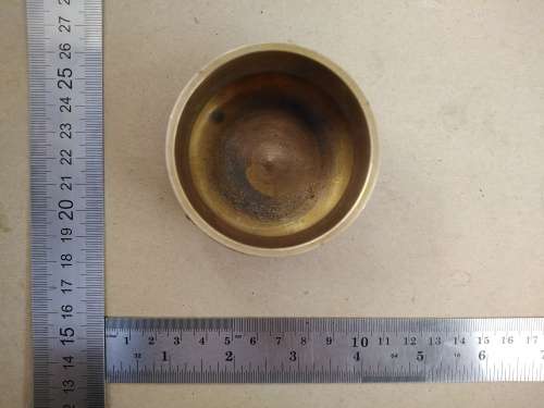 Vintage! Small Brass - Hand Etched - Footed Cauldron / Pot