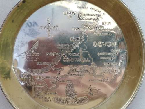 Vintage! England - Pixieland - Souvenir - Brass Pan