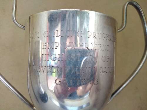 Vintage! Silver Plated - Prestige Awards - Pair Of Large Classic Trophy Cups (Engraved)