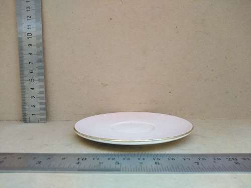 Vintage! England - Carlton Ware - Gold Trim - Blush Pink Porcelain - Saucer