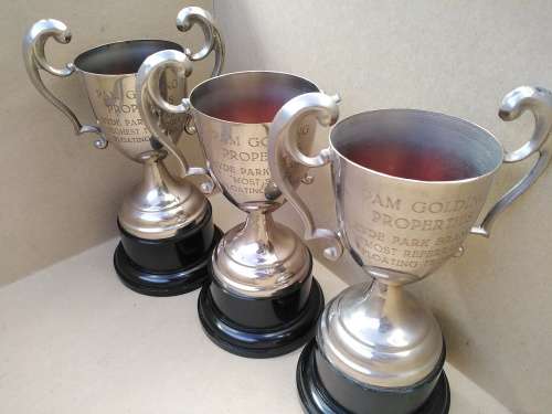Vintage! Silver Plated - Prestige Awards - Classic Trophy Cups (Engraved)
