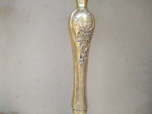 Vintage! Heavy Solid Brass - Ornate Victorian - Pair Of CandlestIck Holders