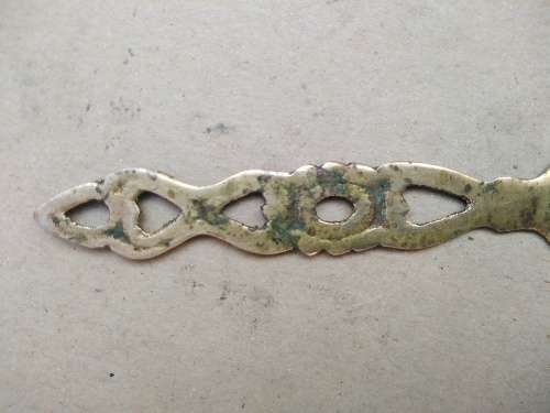 Vintage! Set Of 4 - Welsh Love Spoons - Brass Cutlery Set