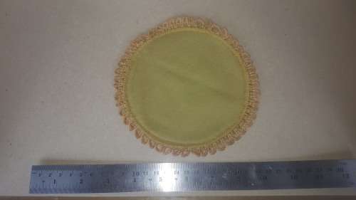 Vintage! - French Tapestry Doily - Olive Yellow Velvet