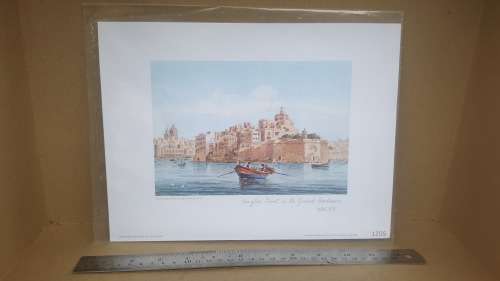 Senglia Point - Grand Harbour (Malta) - J. Pace Ross - Sealed Print