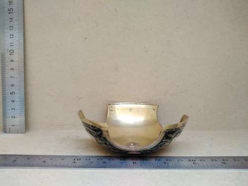 Vintage!  Round Domed - Enamelled Brass - Display Stand? / Ornament