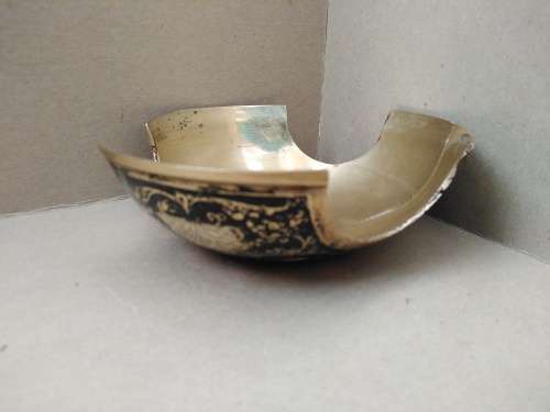 Vintage!  Round Domed - Enamelled Brass - Display Stand? / Ornament