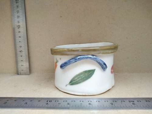 Vintage! Hand Made /Painted - Vegetables- Pottery Bowl (Signed)