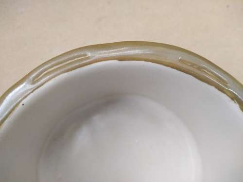 Vintage! Hand Made /Painted - Vegetables- Pottery Bowl (Signed)