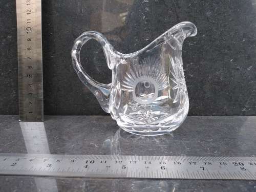 Vintage! Small - Cut Glass - Milk Jug (Cracked)