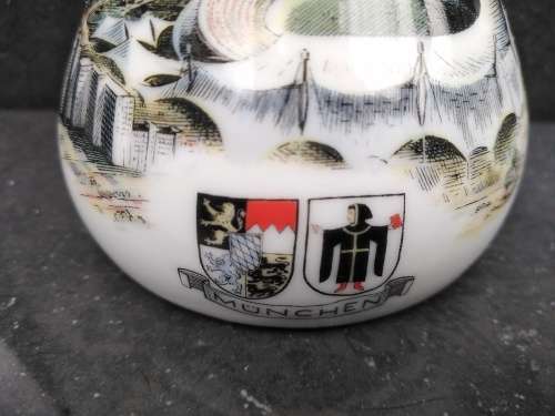 Vintage! Germany - Kaiser - Munchen Olympic Stadium  - Small Souvenir Vase
