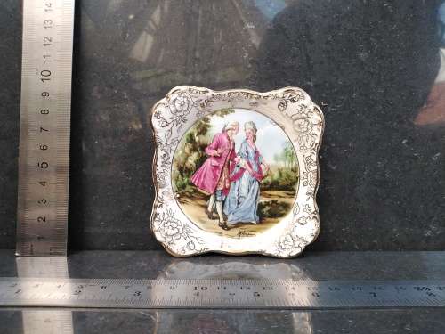 Vintage! James Kent Ltd - Longton England - `Romance` - Porcelain Trinket Pin Tray