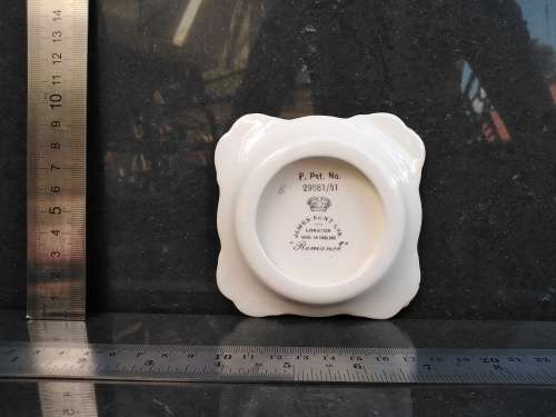 Vintage! James Kent Ltd - Longton England - `Romance` - Porcelain Trinket Pin Tray