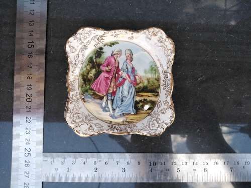 Vintage! James Kent Ltd - Longton England - `Romance` - Porcelain Trinket Pin Tray
