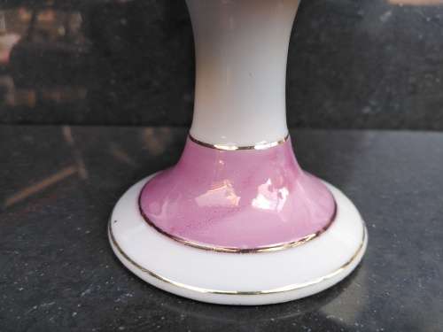 Vintage! Perforated / Pierced Gold Gilded Edge - Pedestal - Floral Design - Porcelain Bowl