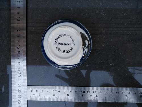 Vintage! Hebridean Studio Pottery - Fear On Eich - Isle Of Lewis - Marble Effect - Small Bowl
