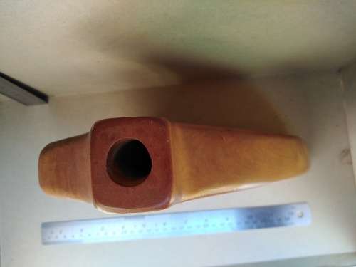 Vintage! Beautiful One-Off - Solid Wood Section - Candle Holder / Bud Vase