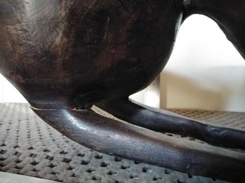 Africana! RARE! Zulu - 3 Bowl Meat Platter With Lids- Carved Wood