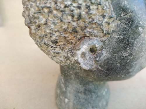 Africana! - Hand Carved! Polished Stone Bust- Young Man Sculpture.