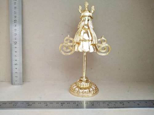 Feng Shui Heavy Brass Gold Plated Victory Banner Paperweight Screw Off Bottom
