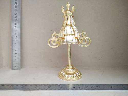 Feng Shui Heavy Brass Gold Plated Victory Banner Paperweight Screw Off Bottom