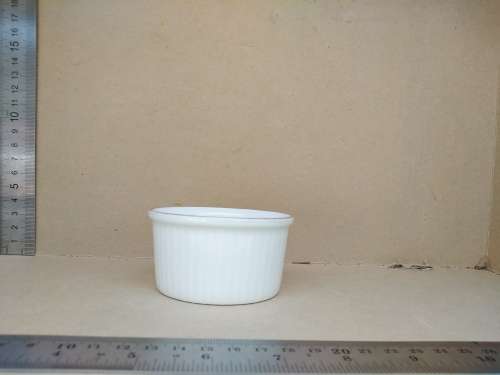 Vintage! Royal Worcester 9cm White Ramekin Butter Dish Made In England.
