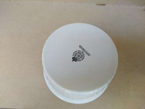 Vintage! Royal Worcester 9cm White Ramekin Butter Dish Made In England.
