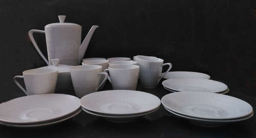 Vintage! Hans Achtziger - Bevaria Germany - Hutschenreuther Selb - Midcentury Demitasse Coffee Set