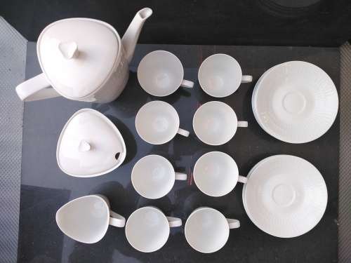 Vintage! Hans Achtziger - Bevaria Germany - Hutschenreuther Selb - Midcentury Demitasse Coffee Set