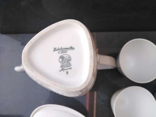 Vintage! Hans Achtziger - Bevaria Germany - Hutschenreuther Selb - Midcentury Demitasse Coffee Set