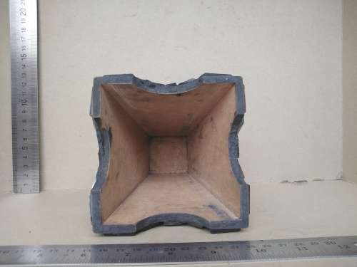 Vintage! 13.5cm Plywood And Mosaic Pen / Pencil Holder