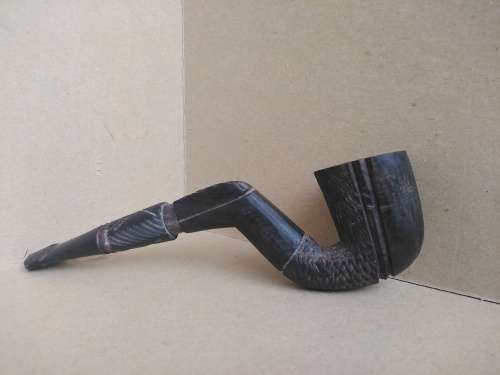 Vintage! Black Wood Marked Tobacco Pipe.